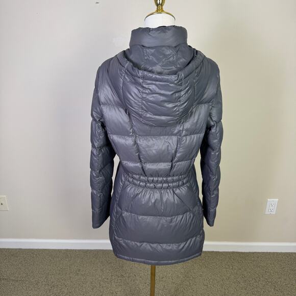 Calvin Klein Hooded Packable Puffer Full Zip Duck Down Jacket Coat US Womens M - Picture 5 of 9
